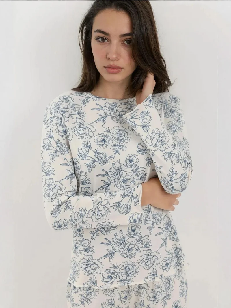 هيكاب طقم بيجامة مريح بلمسة ناعمة