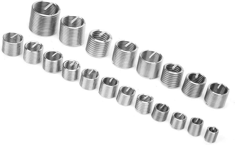 120pcs M6 - M18 Stainless Steel Metric Thread Repair Insert Kit, Thread Repair Tool for Damaged Screw Holes, Includes Storage Case for Auto and Machinery Repair - Image 3