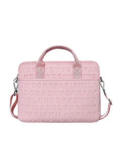 Pink laptop shoulder bag for women