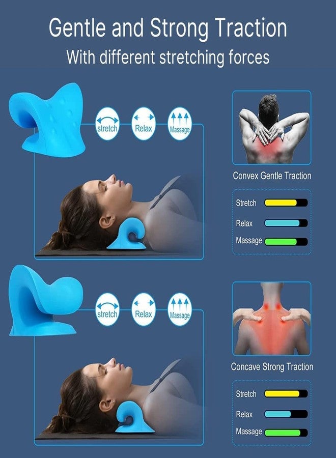 AP & ZP Neck and Shoulder Relaxer Neck Pillow Neck Stretcher Orthopedic Pillow Neck Pain Relief Chiropractic Pillow Ergonomic Traction Neck Support Pillow for Neck Pain Relief - Image 4