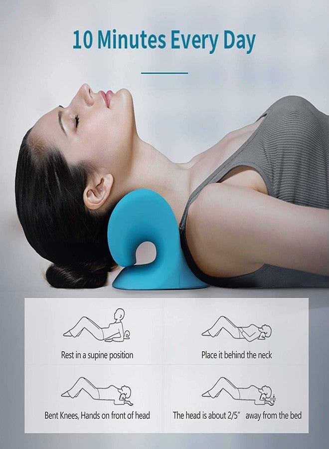 AP & ZP Neck and Shoulder Relaxer Neck Pillow Neck Stretcher Orthopedic Pillow Neck Pain Relief Chiropractic Pillow Ergonomic Traction Neck Support Pillow for Neck Pain Relief - Image 5