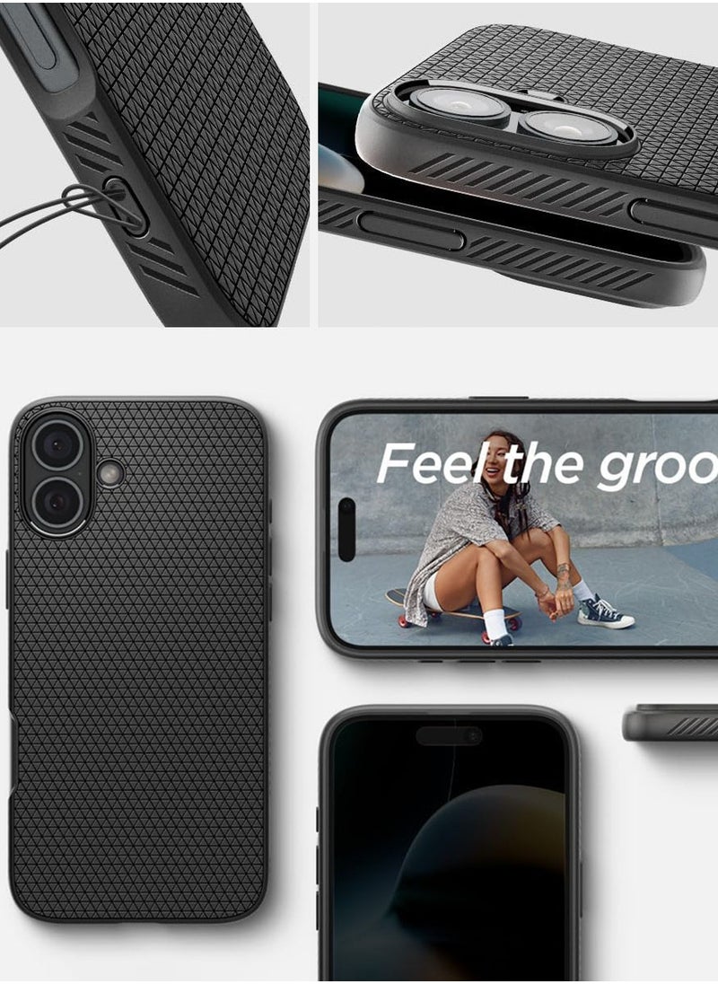 Liquid Air for iPhone 16 Case Cover (2024) - Matte Black