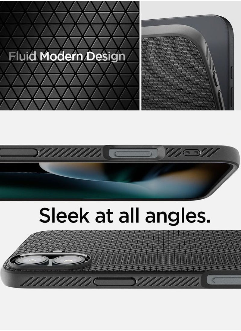 Spigen Liquid Air for iPhone 16 Case Cover (2024) - Matte Black  - Image 4