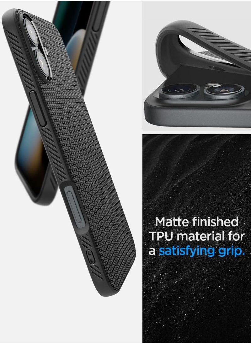 Spigen Liquid Air for iPhone 16 Case Cover (2024) - Matte Black  - Image 5
