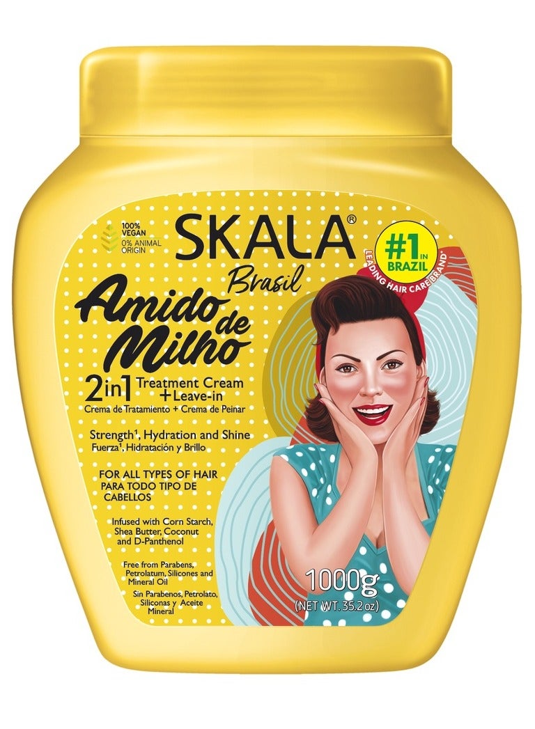 سكالا كريم بالنشا لإصلاح وترطيب الشعر من سكالا - 1000 غ