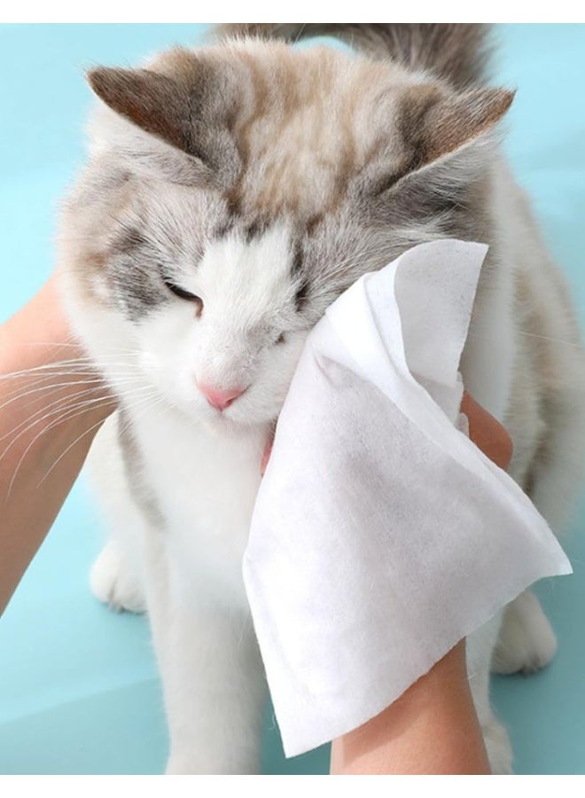 Bentonite مناديل ميو ميتس للحيوانات الأليفة بدون رائحة (80+4 قطعة) | تنظيف لطيف للقطط والكلاب | خالية من الكحول وآمنة - Image 3