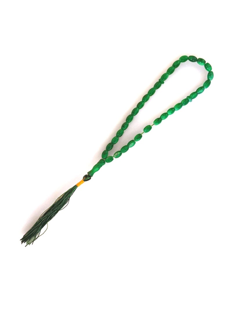 Green Medium Length Prayer Bead  - Image 3