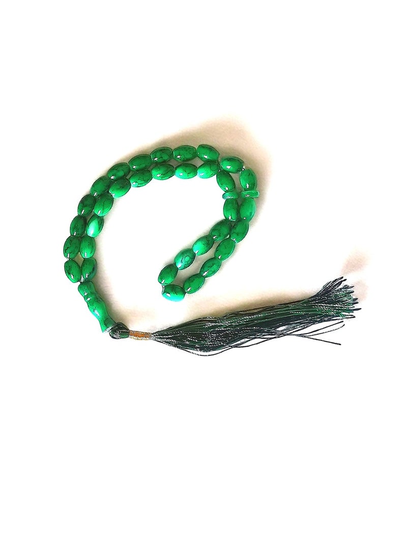 Green Medium Length Prayer Bead  - Image 5