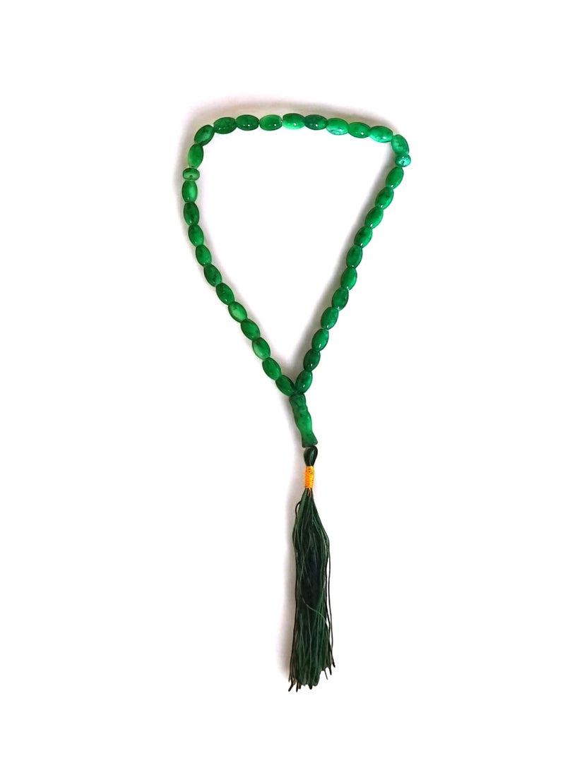Green Medium Length Prayer Bead  - Image 4