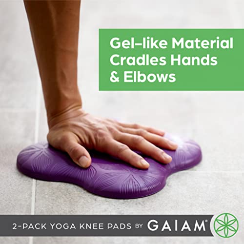 Gaiam Yoga Knee Pads (Set of 2) - Yoga Props and Accessories for Women/Men Cushions Knees and Elbows for Fitness, Travel, Meditation, Kneeling, Balance, Floor, Pilates-Black - Image 3