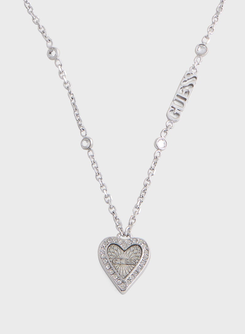 GUESS Pendent Drop Detail Long Necklace  - Image 2