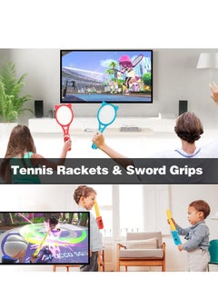 Y&D 14 in 1 Switch Sport Games Accessories Bundle for Nintendo Games, Including Tennis Rackets Swords Golf Clubs Grips Boxing Leg and Wrist Straps  - Image 4
