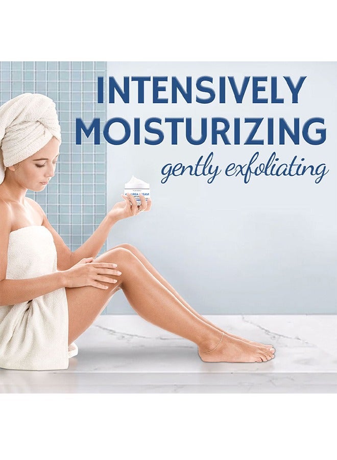 YURHERSU كريم اليوريا 40٪ بالإضافة إلى حمض الساليسيليك 1.76 أوقية ، كريم الكالس مزيل اليدين كريم القدم للأقدام الجافة المتشققة واليدين والمرفقين والركبتين ، يرطب وينعم البشرة بشكل مكثف ويقشر الجلد الميت - Image 2