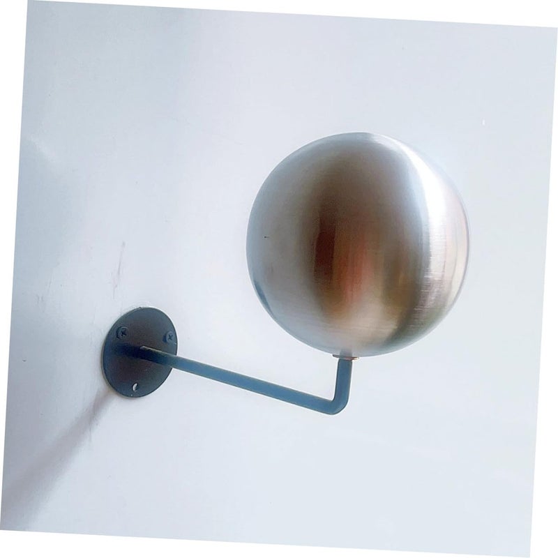 Creative Brushed Stainless Steel Helmet Stand and Wall Mount Hat Storage Rack with Wig Holder for Home Closet Organization - Image 4