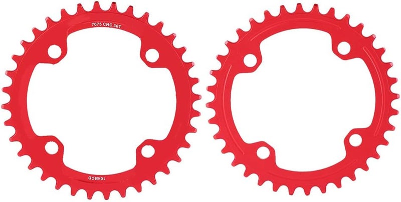 woobles Bike Chainring, 32/34/36/38T BCD 104 Mountain Bike Single Speed Chainring Suitable for Road Bike Mountain Bike - Image 5