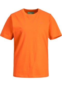 JJXX Crew Neck Light Orange Women's T-Shirt 12206974  - Image 5
