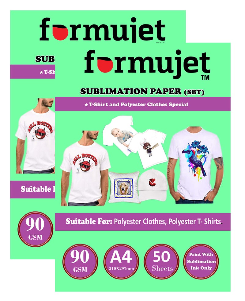 Formujet Sublimation Paper SBT Special for Polyster Clothes and T-shirts A4 X 50 sheets X 2 packets (Total 100 sheets) |Special for Heat Transfer Printing| Use With Sublimation Ink Only - Image 5