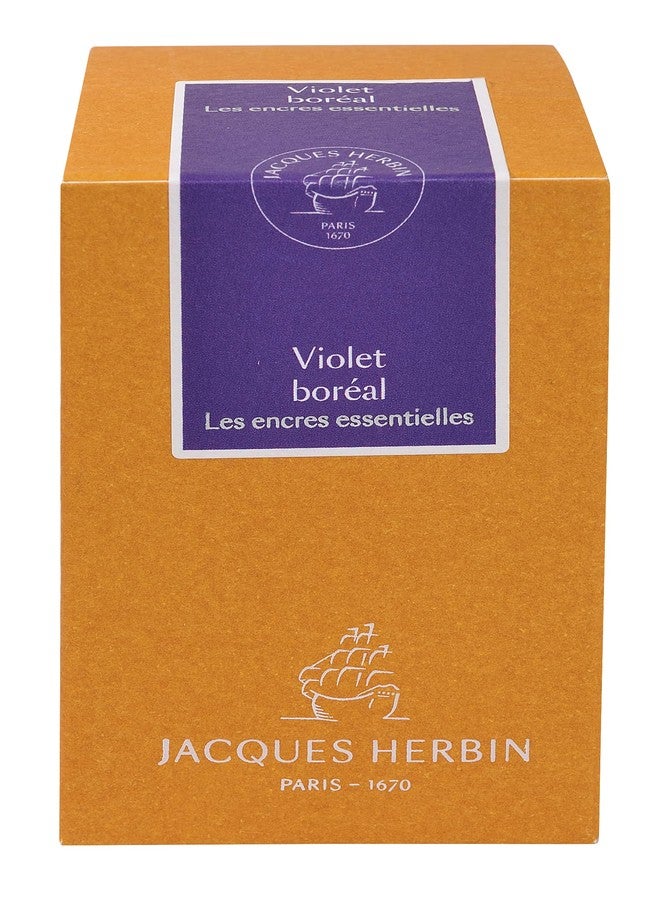 Jacques Herbin Essentielles Ink Bottle (Violet Boréal - 50 ML) 13173JT - Image 3
