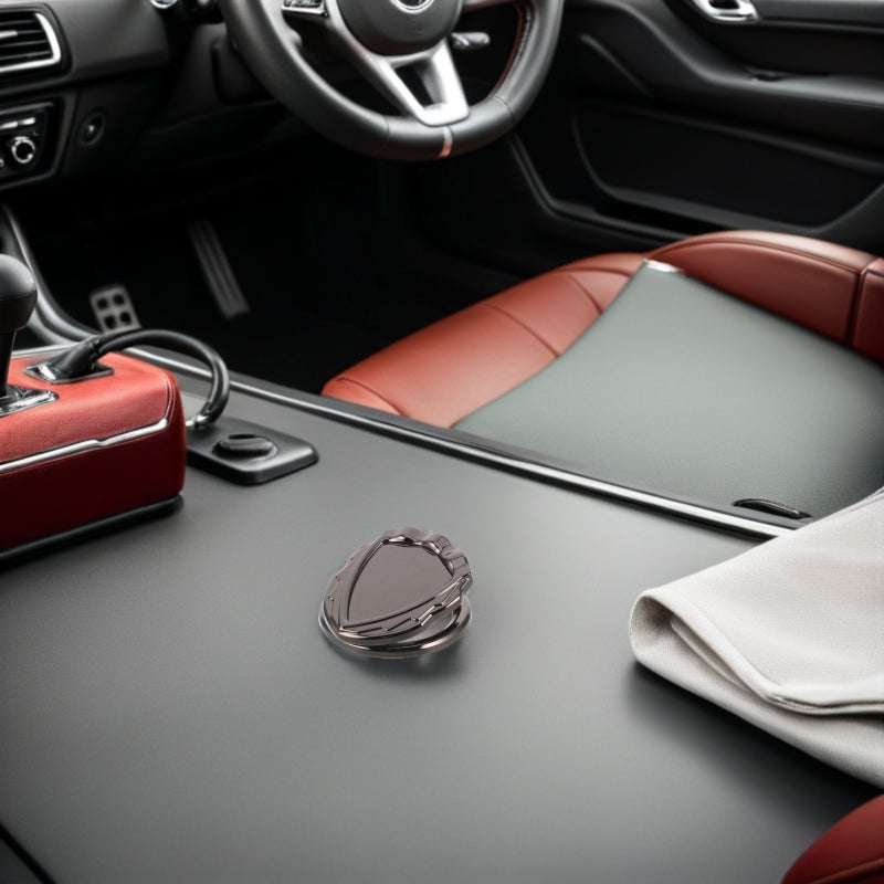 🚗 غطاء حماية زر تشغيل محرك السيارة بالضغط أسود اللون - Image 3