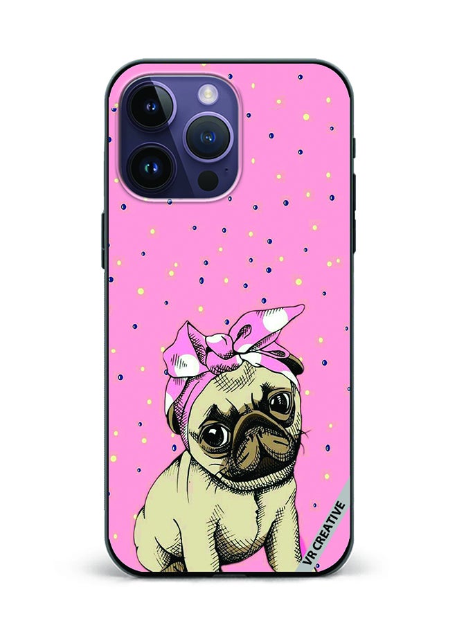 VR CREATIVE Protective Case Cover For Apple iPhone 15 Pro Max Dog Design Multicolour - Image 1