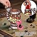 Luazuri Dice Tower Mug Dice Rolling Tower Comes with 7 PCS Dice Set Suitable for DND Dungeons and Dragons Tabletop Games Available As Drink Holder DD Gifts DND Accessories Original Wood - Image 4