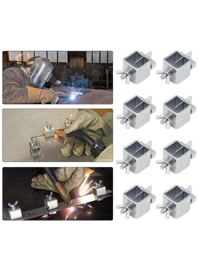 8 Pack Heavy Duty Welding Clamp Positioners Adjustable Screw Mechanism Industrial Tools - Image 2