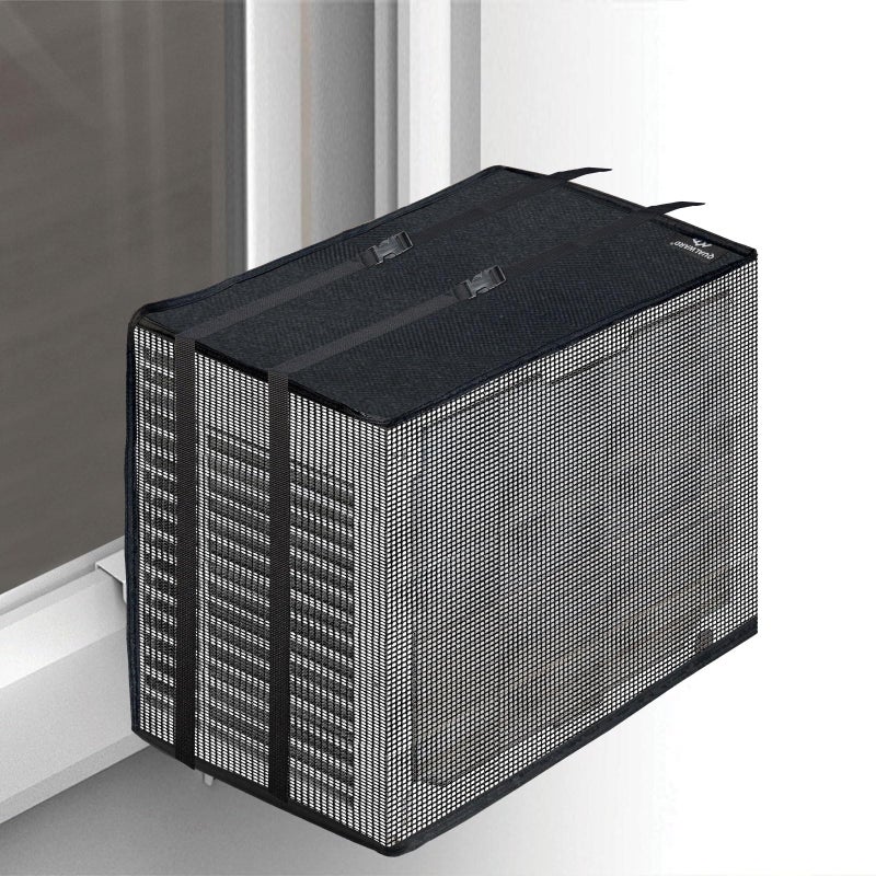 Qualward Mesh Window Air Conditioner Cover for Outside Window AC Unit Screen Ventilated Outdoor Window AC Protection 21W16D15H - Image 2