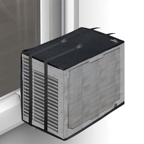 Qualward Mesh Window Air Conditioner Cover for Outside Window AC Unit Screen Ventilated Outdoor Window AC Protection 21W16D15H - Image 1