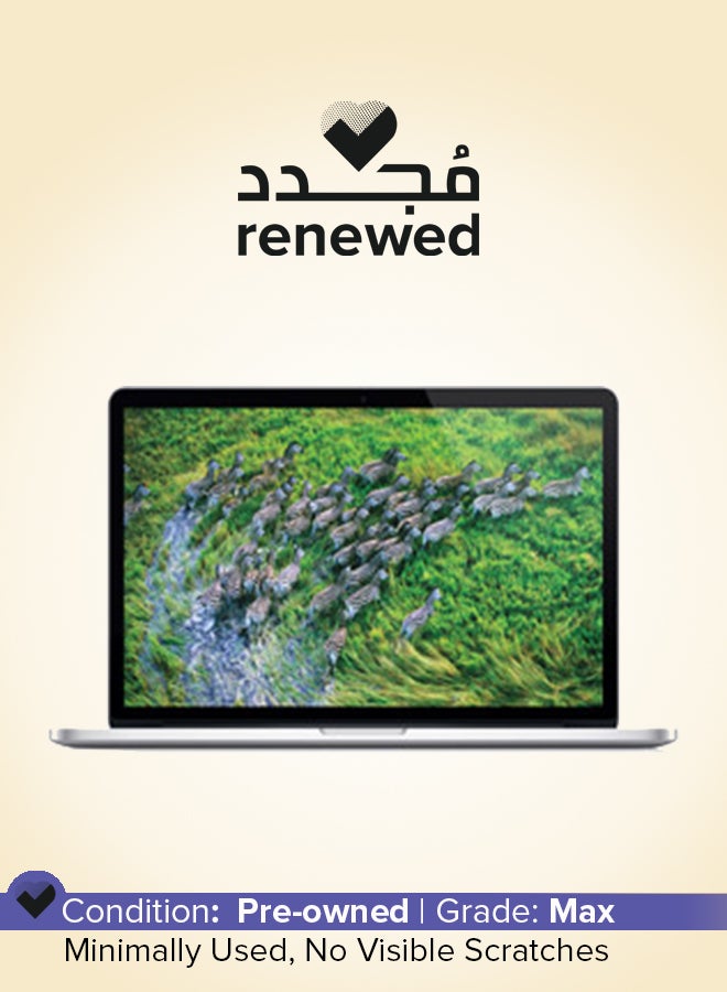 ابل  تم تجديده - MacBook Pro A1398 (2013) بشاشة 15.6 بوصة عالية الدقة بالكامل، ومعالج Intel Core i7/16 جيجابايت/256 جيجابايت/NVIDIA GeForce GT 750M 2 جيجابايت (رسومات) - Image 1