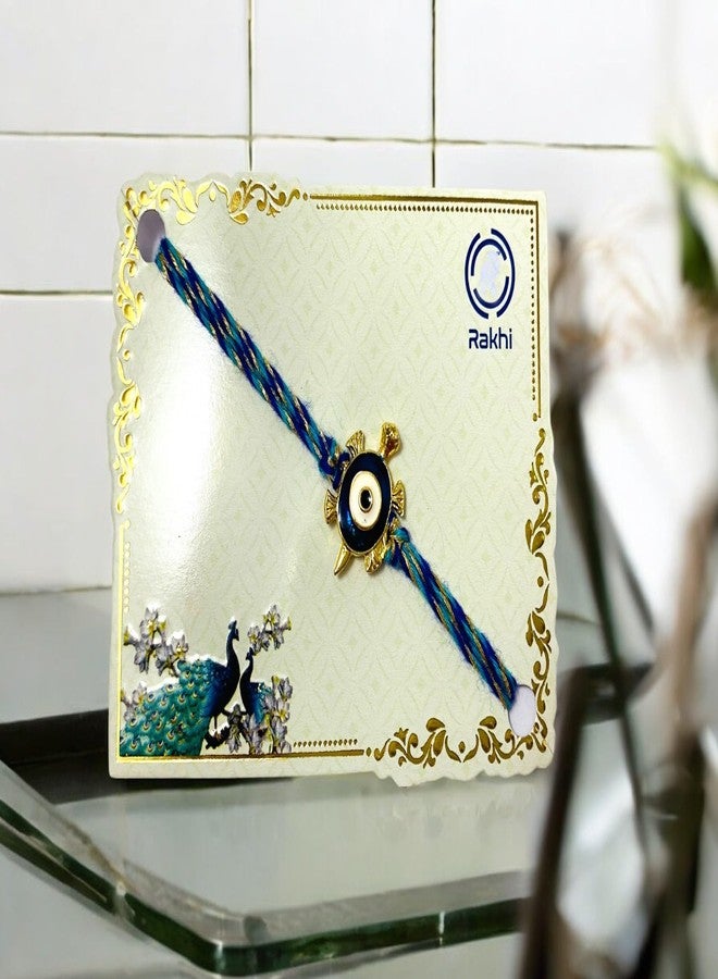 Sesonby Set Of 4 Designer Evil Eye Bhai Bhabhi Rakhi #66-Two-42-Two - Image 2
