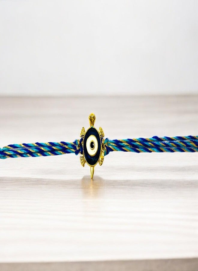 Sesonby Set Of 4 Designer Evil Eye Bhai Bhabhi Rakhi #66-Two-42-Two - Image 4