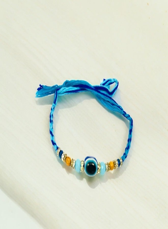 Sesonby Set Of 4 Designer Evil Eye Bhai Bhabhi Rakhi #66-Two-42-Two - Image 3