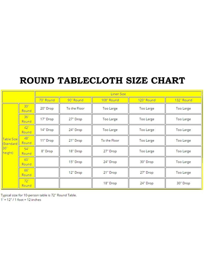 لينين تايبل كلوث مفرش للطاولة بنمط سادة فيروزي 120بوصة - Image 5