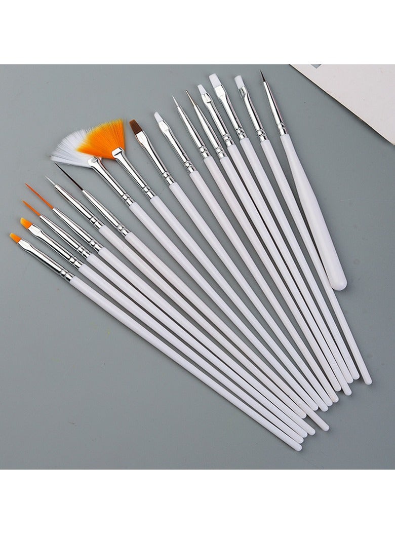 فرش مانيكير مكونة من 20 قطعة، مجموعة فرش مانيكير، أدوات مانيكير - Image 2