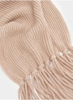 Styli Knitted Scarf with Tassel Edge  - Image 2