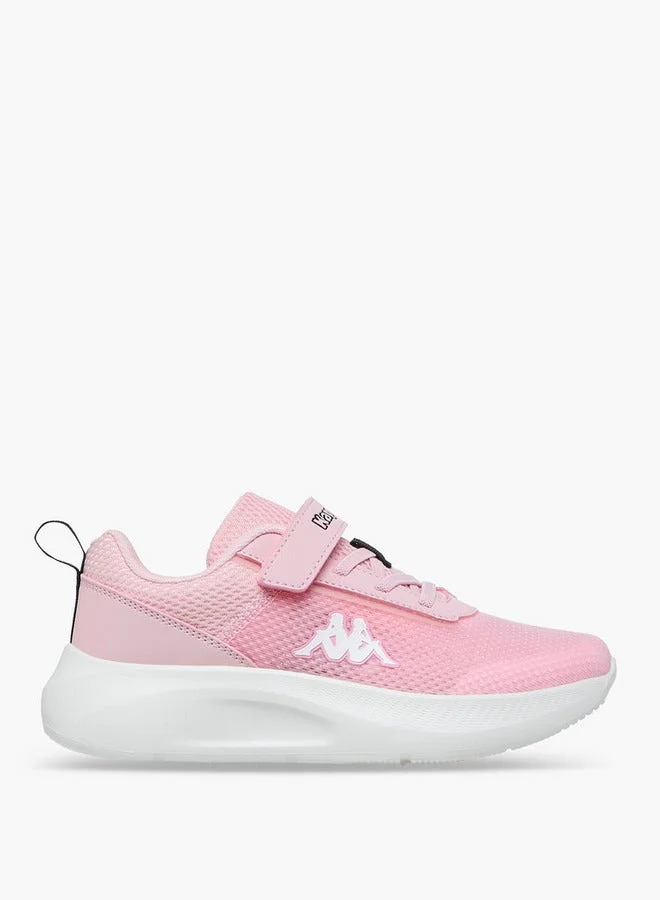 Kappa Girls' Mesh Panelled Sports Shoes with Hook and Loop Closure