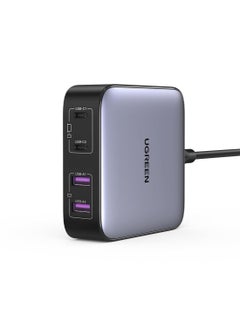 UGREEN 65W Desktop USB C Charger Fast 4-Port [Nexode GaN] Wall Charger Type C Laptop Charger Power Adapter UK Plug Desktop USB Charging Station Extension Cord for laptops, tablets, smartphones,etc - Model: CD327