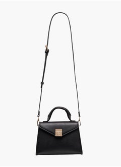Flora Bella By Shoexpress Women Floral Bella Textured Satchel Bag with Detachable Strap and Flap Closure  - Image 2