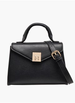 Flora Bella By Shoexpress Women Floral Bella Textured Satchel Bag with Detachable Strap and Flap Closure  - Image 1