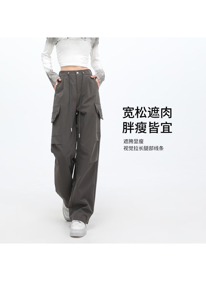 Hstyle American-style Loose Drawstring Cargo Pants For Women - 2025 Summer Premium Versatile Slimming Hip-covering Comfortable Casual Trousers - Image 5