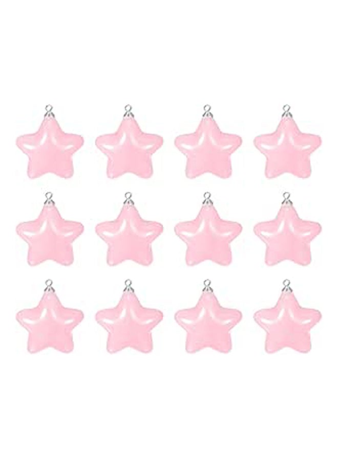 خريطة الخرز الاكريليك 12 قطعة 26 مللي متر شكل نجمة ديكور - Image 1