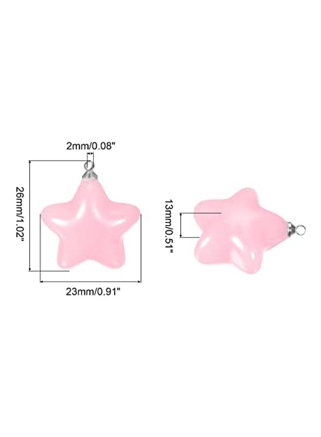 خريطة الخرز الاكريليك 12 قطعة 26 مللي متر شكل نجمة ديكور - Image 3