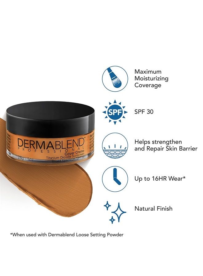 Dermablend Cover Creme Full Coverage Foundation with SPF 30, 45W Hazelnut Beige, 1 oz. - Image 3