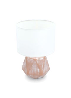 Micasa 60W E27 Ceramic Table Lamp White and Pink 20 x 20 x 29 cm  - Image 2