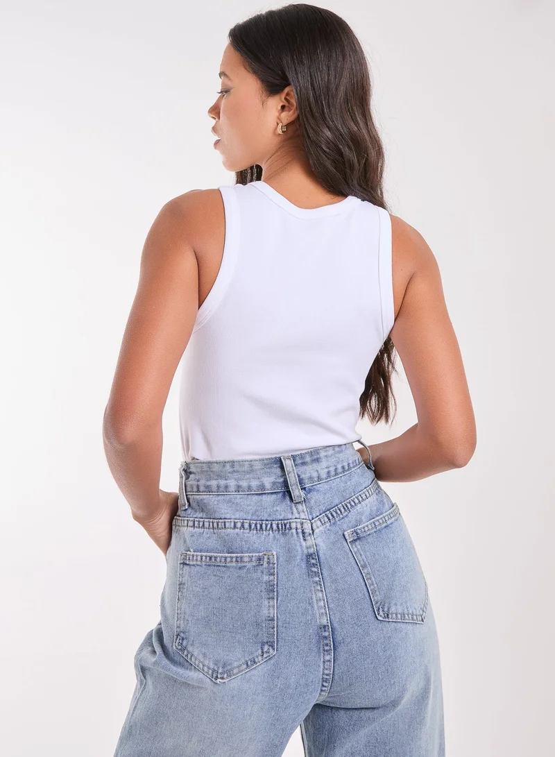 Pink Vanilla Essential Active Rib Vest