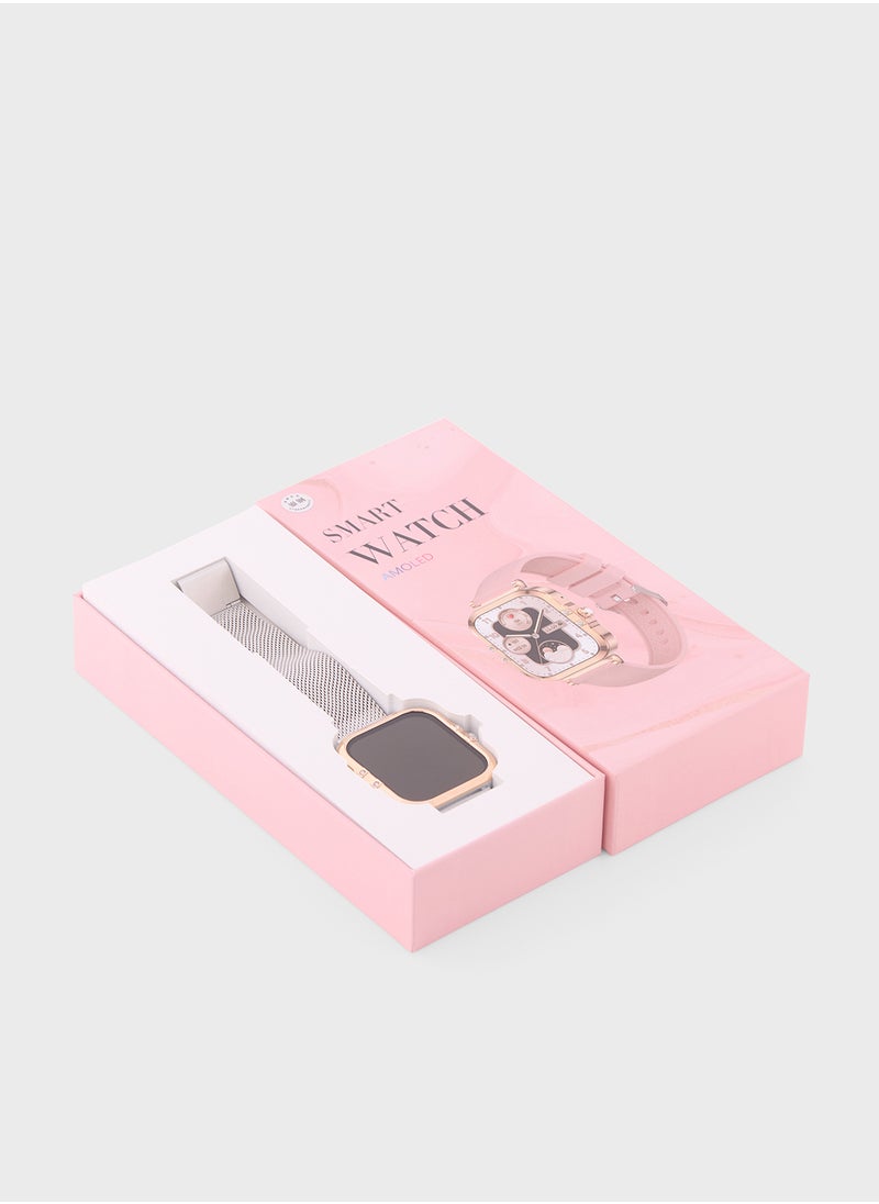 Ginger - Amoled Smart Watch With Bluetooth Call, Heart Rate, Blood Pressure And Blood Oxygen Monitoring - Image 1