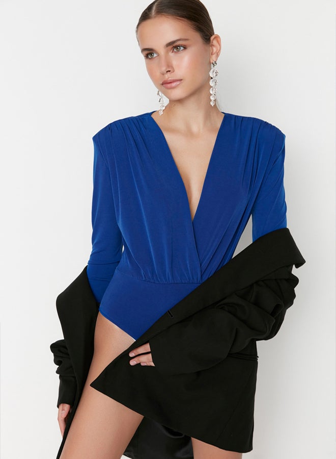 trendyol Saks Double Breasted Knitted Bodysuit TPRAW22BD0161 - Image 2