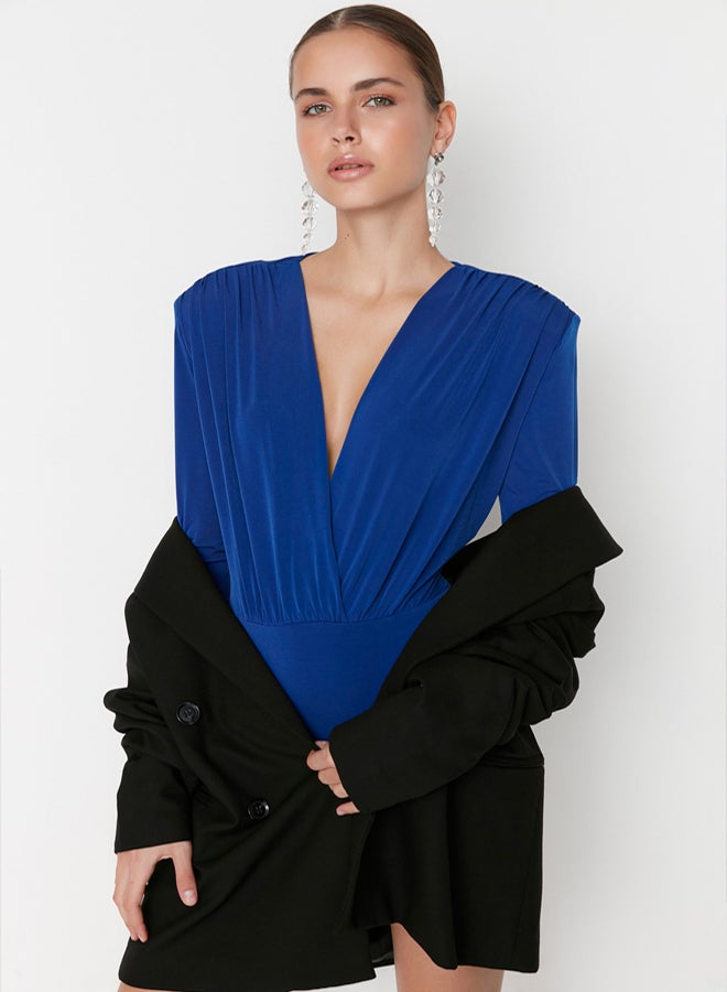 trendyol Saks Double Breasted Knitted Bodysuit TPRAW22BD0161 - Image 1