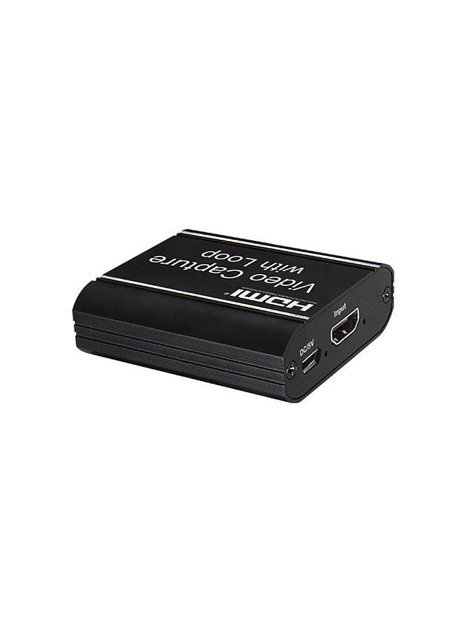 Generic - HD Video Capture Card with HD Loop-out USB 3.0 Capture Card Live Streaming Video Converter 4K Input 1080P 60fps Output Black - Image 1