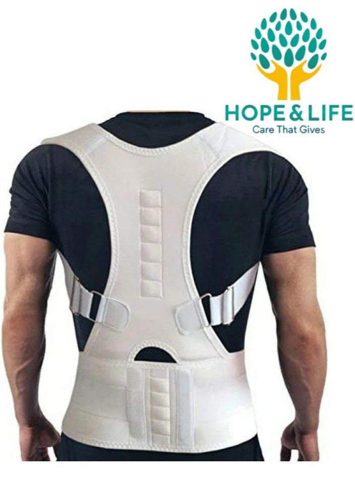 Hope And Life Back Support Belt and Posture Corrector With An Ergonomic Design That Supports The Shoulder And Neck Muscles For Men And Women - Multiple Sizes - Image 1